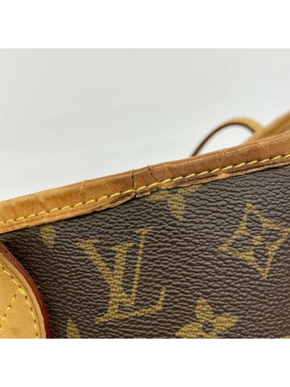 ★SOLD★ Louis Vuitton Tote Monogram Neverfull MM Brown - Picture 6 of 10